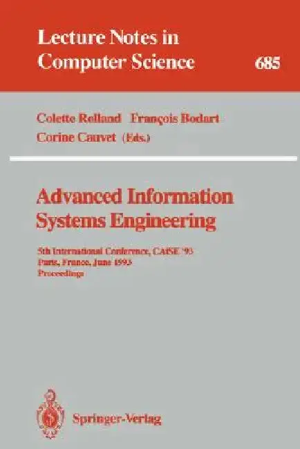 Cover of Advanced Information Systems Engineering
