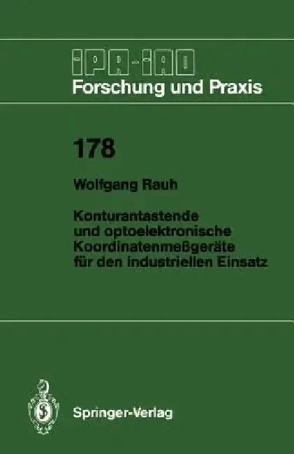 Cover of Konturantastende Und Optoelektronische Koordinatenmeßgeräte Für Den Industriellen Einsatz