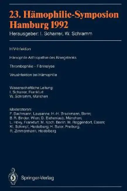 Cover of 23. Hämophilie-Symposion