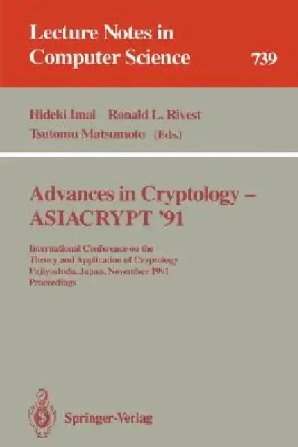 Cover of Advances in Cryptology - Asiacrypt '91