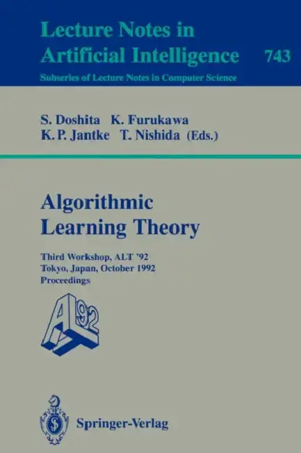 Cover of Algorithmic Learning Theory - Alt '92