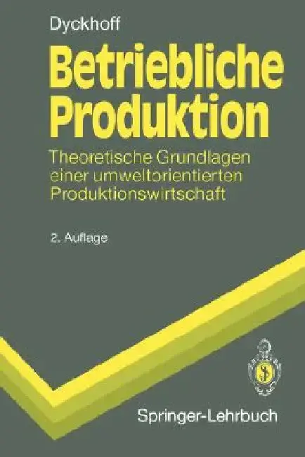 Cover of Betriebliche Produktion