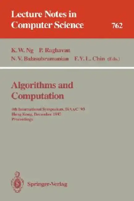 Cover of Algorithms and Computation