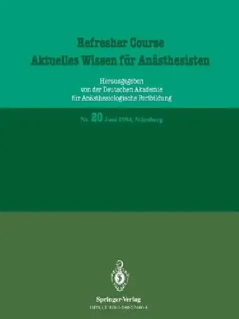 Cover of Aktuelles Wissen Für Anästhesisten