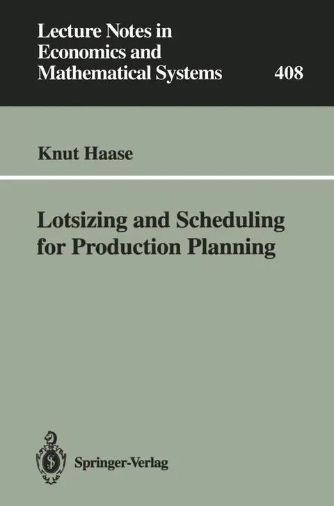 Cover of Lotsizing and Scheduling for Production Planning