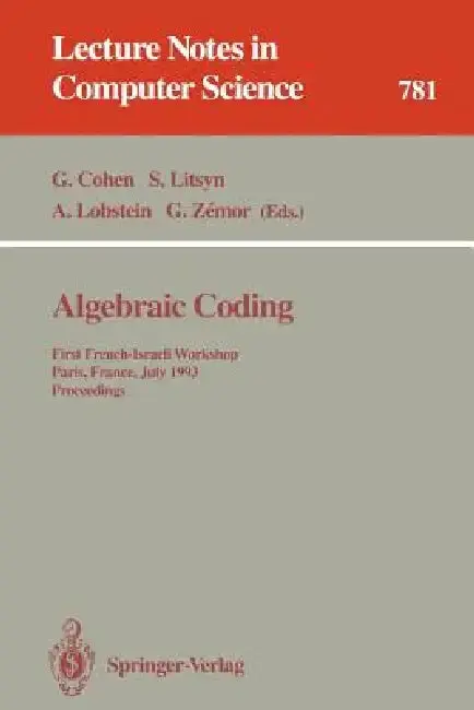 Cover of Algebraic Coding