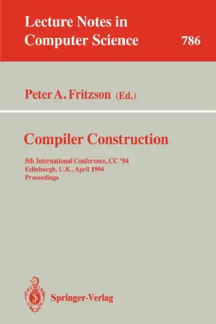 Cover of Compiler Construction