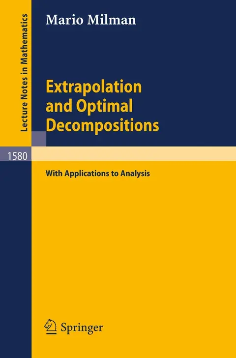 Cover of Extrapolation and Optimal Decompositions