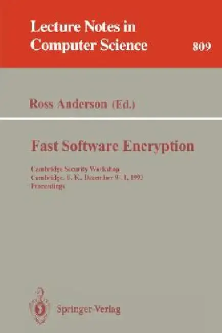 Cover of Fast Software Encryption