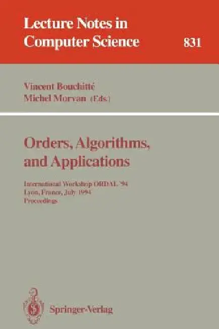 Cover of Orders, Algorithms and Applications