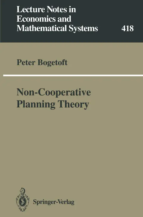 Cover of Non-Cooperative Planning Theory