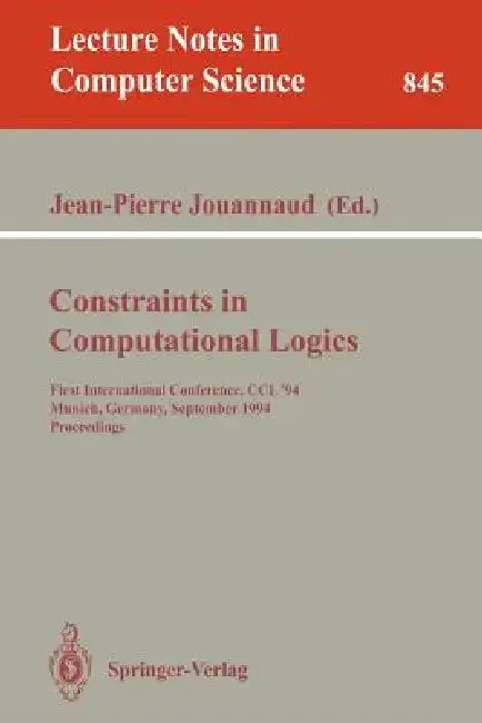 Cover of Constraints in Computational Logics