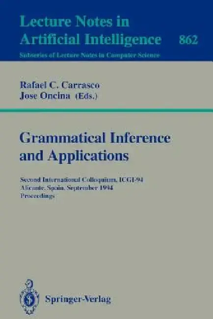 Cover of Grammatical Inference and Applications