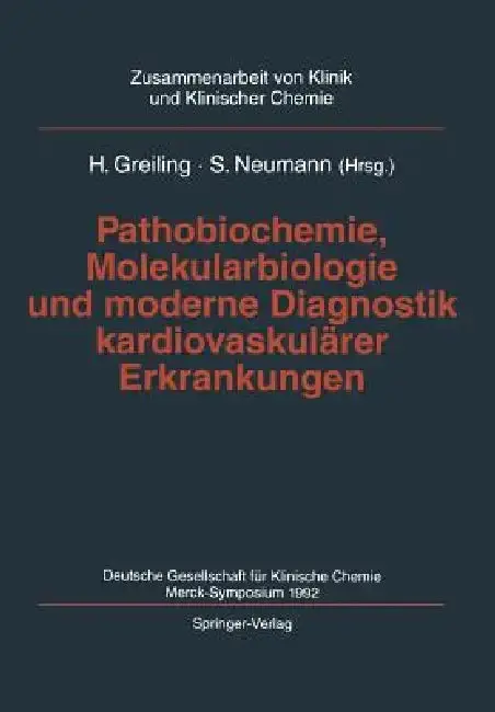 Cover of Pathobiochemie, Molekularbiologie Und Moderne Diagnostik Kardiovaskulärer Erkrankungen