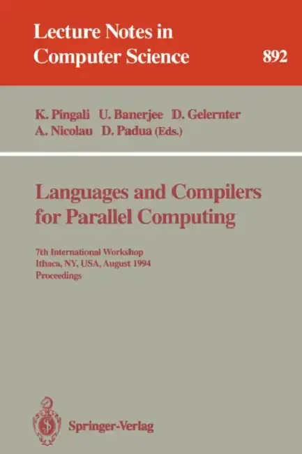 Cover of Languages and Compilers for Parallel Computing