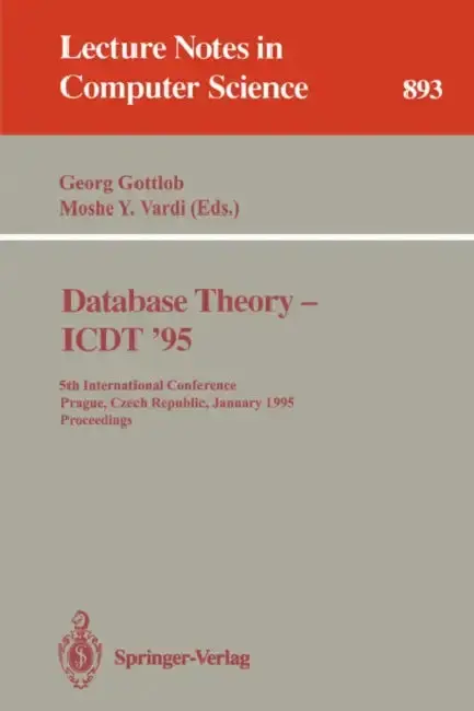 Cover of Database Theory - Icdt '95