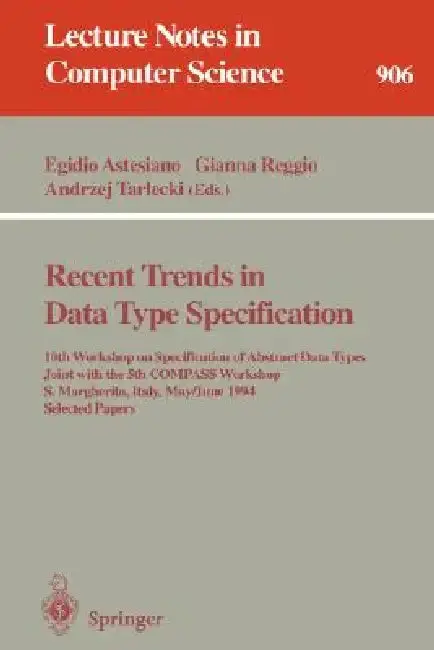 Cover of Recent Trends in Data Type Specification