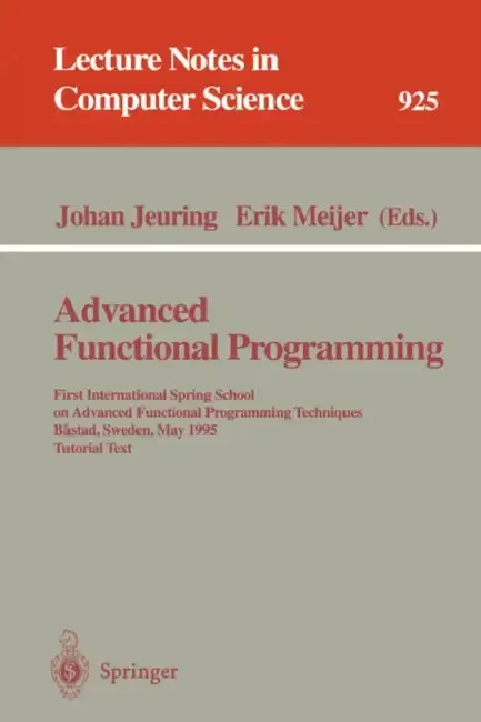Cover of Advanced Functional Programming