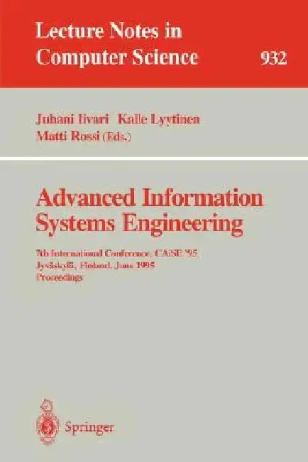 Cover of Advanced Information Systems Engineering