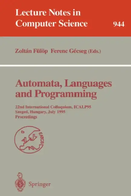 Cover of Automata, Languages and Programming