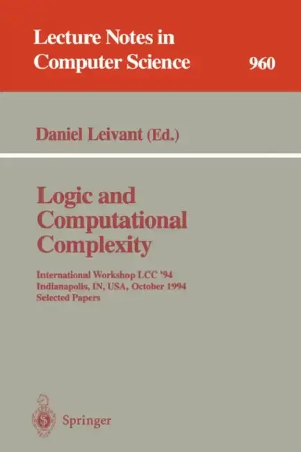 Cover of Logic and Computational Complexity