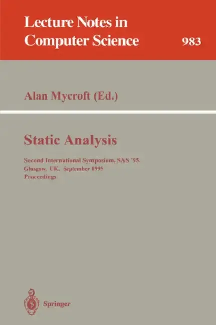 Cover of Static Analysis