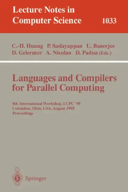 Cover of Languages and Compilers for Parallel Computing