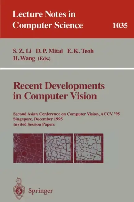 Cover of Recent Developments in Computer Vision