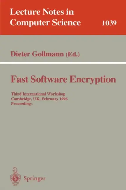 Cover of Fast Software Encryption