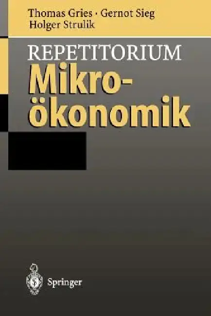 Cover of Repetitorium Mikroökonomik