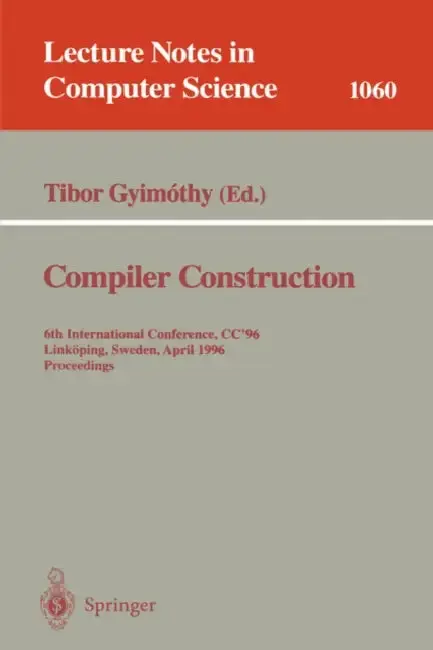 Cover of Compiler Construction