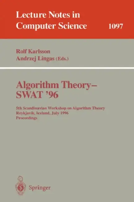 Cover of Algorithm Theory - Swat '96