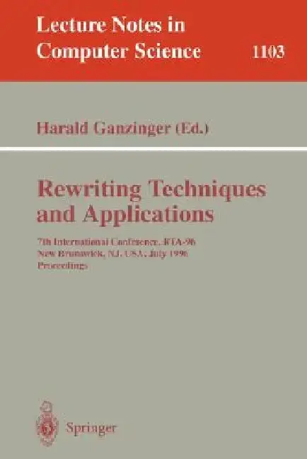 Cover of Rewriting Techniques and Applications