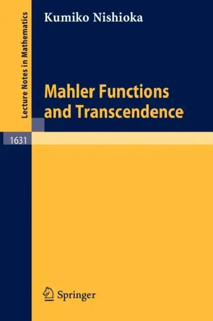 Cover of Mahler Functions and Transcendence