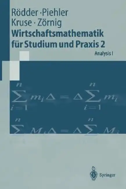 Cover of Wirtschaftsmathematik Für Studium Und PRAXIS 2