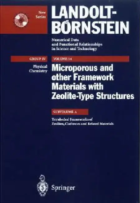 Cover of Tetrahedral Frameworks of Zeolites, Clathrates and Related Materials