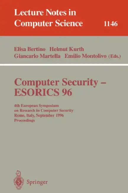 Cover of Computer Security - Esorics 96