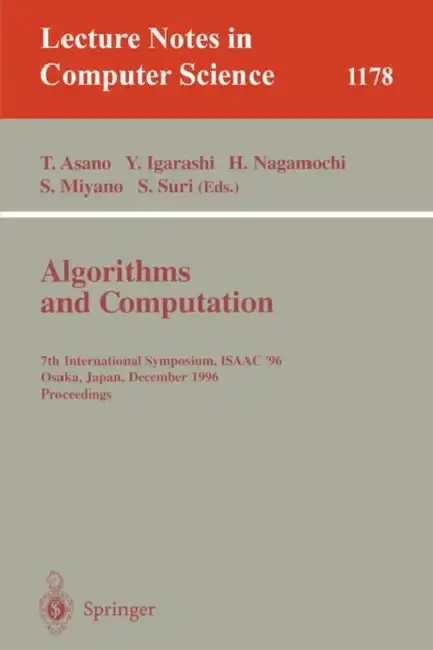 Cover of Algorithms and Computation
