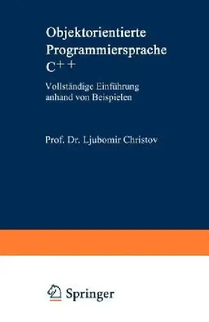 Cover of Objektorientierte Programmiersprache C++