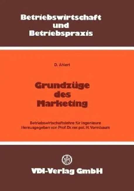 Cover of Grundzüge Des Marketing