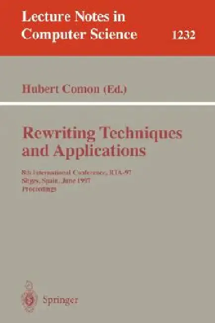 Cover of Rewriting Techniques and Applications