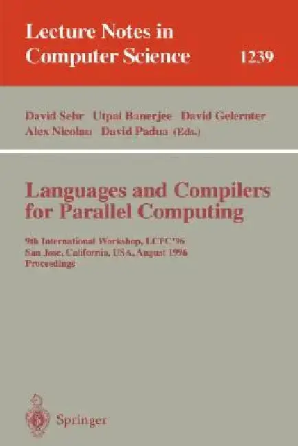 Cover of Languages and Compilers for Parallel Computing