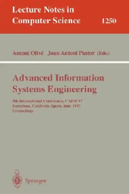 Cover of Advanced Information Systems Engineering