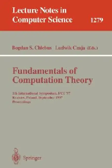 Cover of Fundamentals of Computation Theory