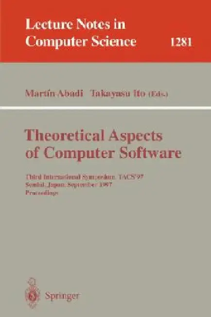Cover of Theoretical Aspects of Computer Software
