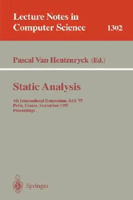 Cover of Static Analysis