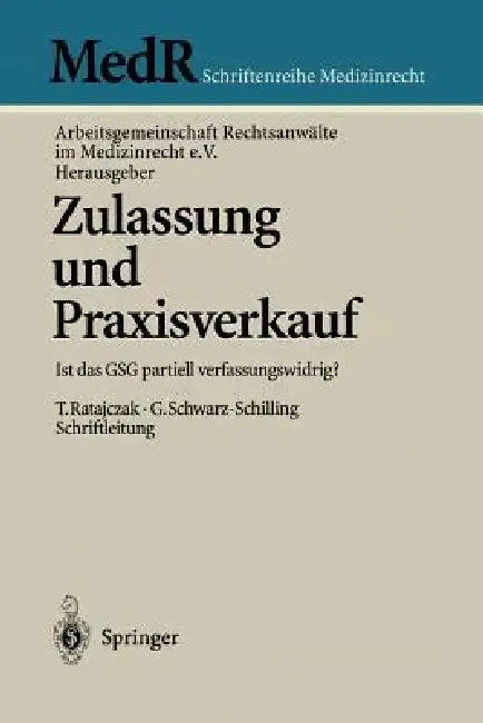 Cover of Zulassung Und Praxisverkauf
