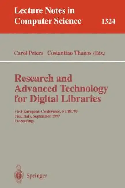 Cover of Research and Advanced Technology for Digital Libraries