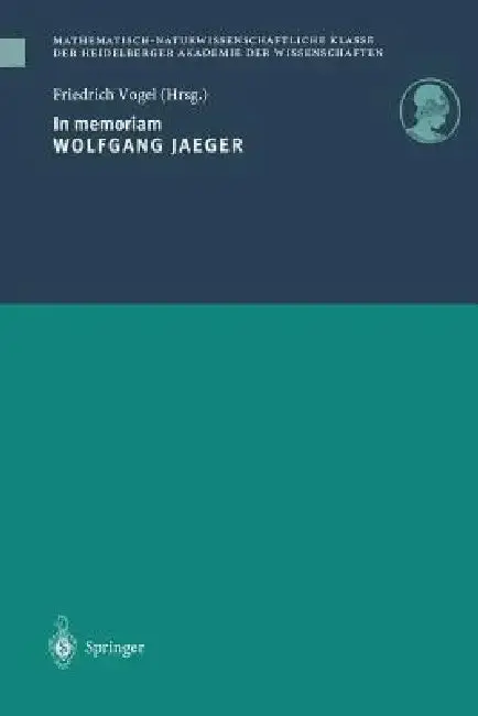 Cover of In Memoriam Wolfgang Jaeger