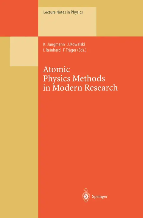 Cover of Atomic Physics Methods in Modern Research